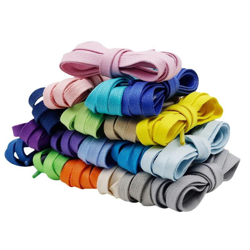 Kurojin Flat Waxed Cotton Shoelaces for Sneakers and Casual Shoes