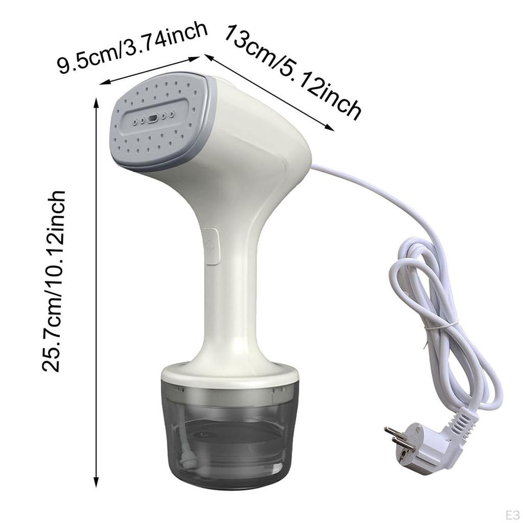 Kleiderdampfer Tragbar Zubehör EU-Adapter für Reisen Hotel Urlaub Beige