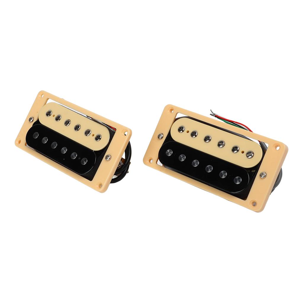 Double Coil Pickup Set Kunststoff Metall Vorverdrahtet 4 Adern E-Gitarrenzubehör zum Ersetzen
