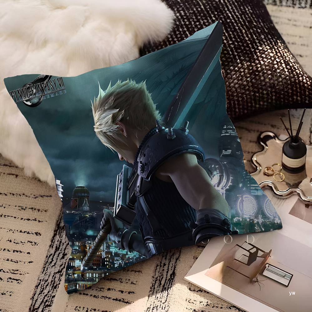 Classic F-Final Game F-Fantasy Personalized Pillow Cover Kids Bedroom Wild Party Decor Pillowcase kid Birthday shower Gift