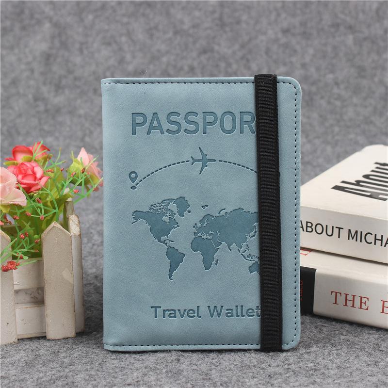 Designer Personalisierter Kartenhalter Reisedokumentenhalter für Reisen Geschäft Elastisches Band Passhülle