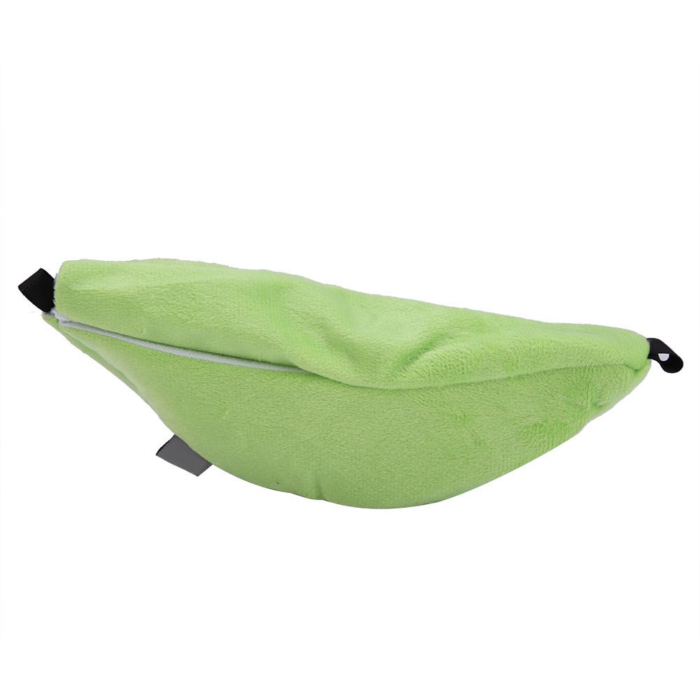 Hanging Pet Bed Velveteen Banana shaped Pet House for Hamster Hammock(Yellow)