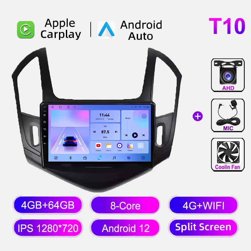 Carplay Android Auto Car Radio For Chevrolet Cruze 2012-2015 Multimedia Video Player GPS Navigation BT 2 Din Stereo Head Unit