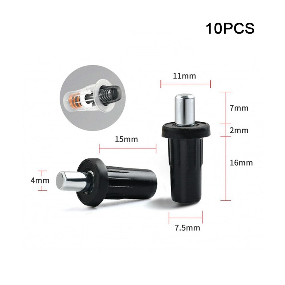 10PCS Plastic Door Spring Pin Telescopic Spring Axis New Telescopic Central Axis  Cabinet Door