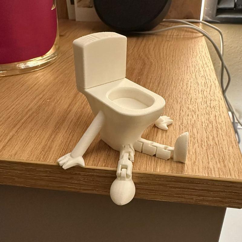 1 Pc 3D Printed Chocolate Figurines With Movable Joints Realistic Desktop Decorations For Home Office Ornamental Sculptures
