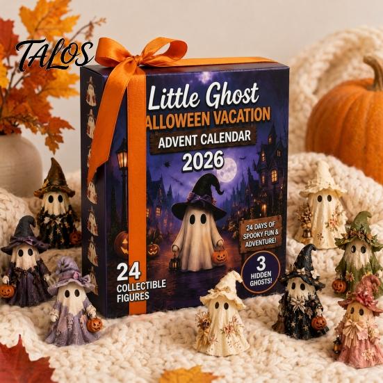 Halloween Gift Calendar Advent Calendar, 24 Days Ghost Countdown with Eye-catching Decor Collectible Figures, Holiday Gifts for Kids Boys Girls