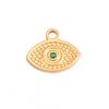 Wholesale 5pcs/lot Stainless Steel Gold Color Evil Eye Charms Handmade Craft DIY Necklaces Earrings Jewelry Making Accessories