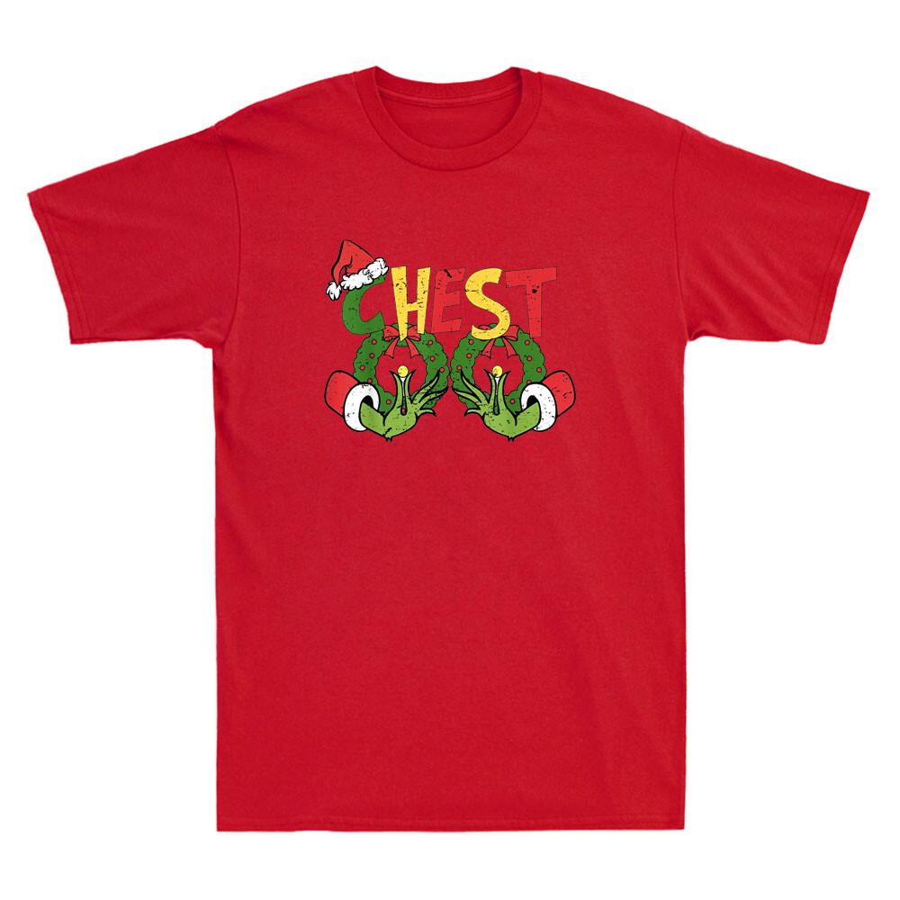 Chest Nuts Matching Chestnuts Funny Christmas Couples Nuts Retro Unisex Tshirt