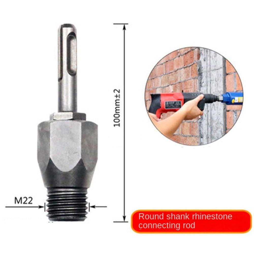 M22 Thread Electric Hammer Drill Adapter High Carbon Steel Drill Bit Diamond Core Bit Adapter