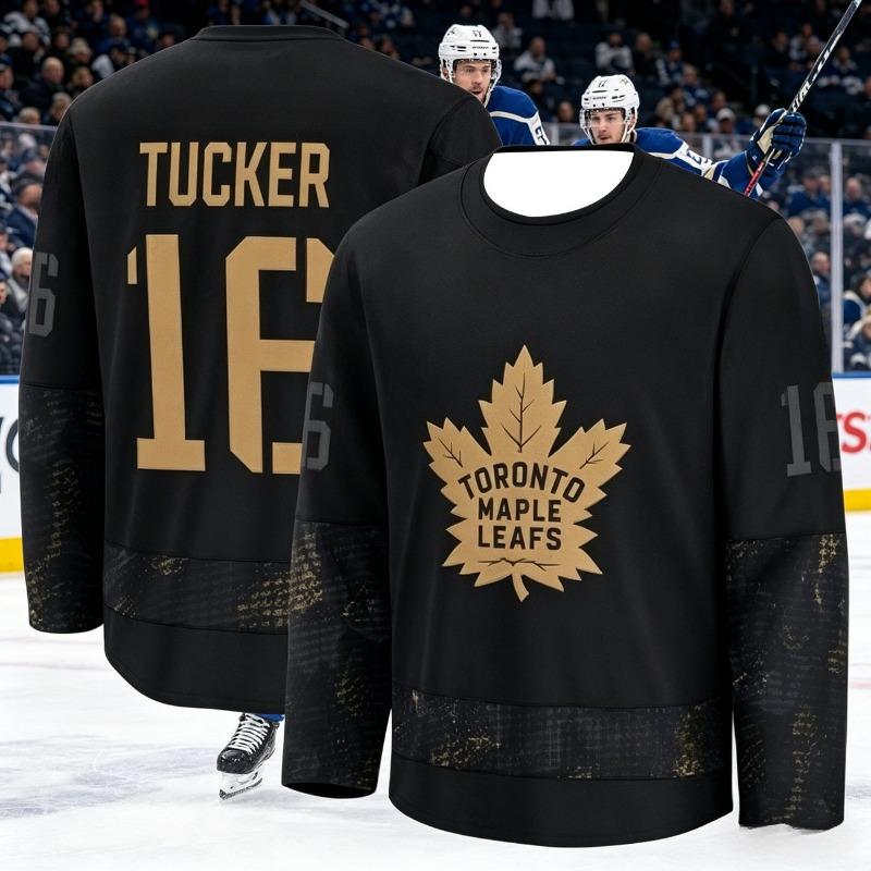 Men's New Ice Hockey Training Shirt - Maple Leaf Fan Series 3D Print - Breathable, Quick-Drying Long-Sleeved Kids