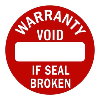 12mm Screw Hole Seal Warranty Void Sticker Brittle Paper Do Not Enter Warning Label Electronic Device Repair Guanantee