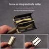 Classic Brass Double-Sided Safety Razor with Twist-Off Head