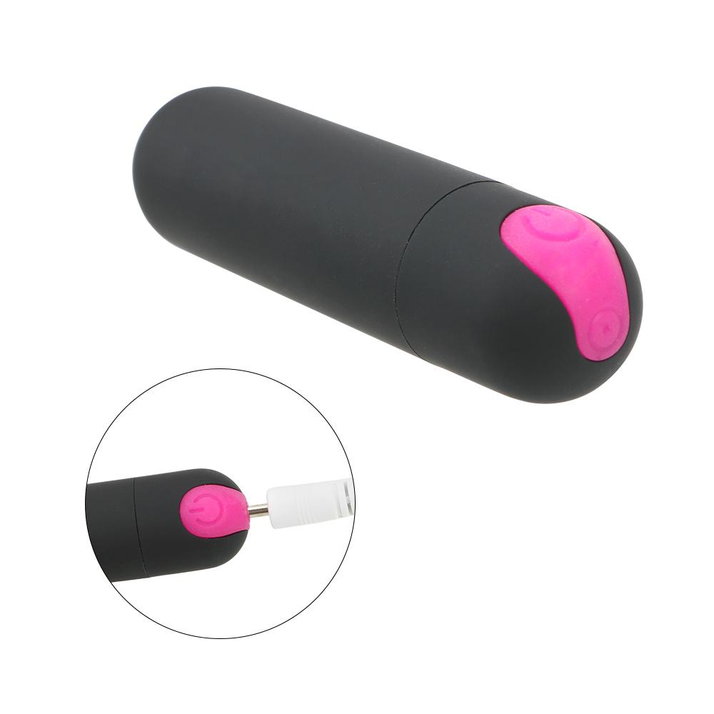 USB Rechargeable Mini Bullet Vibrator Strong Vibration G-spot Massager 10 Speed Powerful Bullet Vibrator Sex Toys for Women