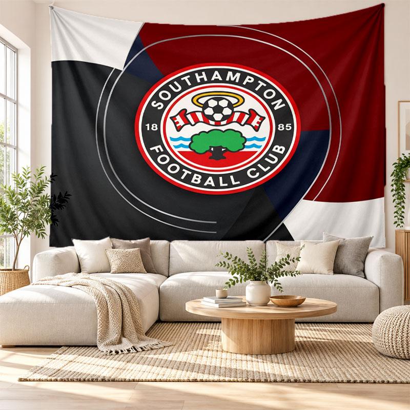 Southampton Football Wall Tapestry, Soft Fabric Wall Hanging, Decorative Backdrop For Bedroom Home Wall Art