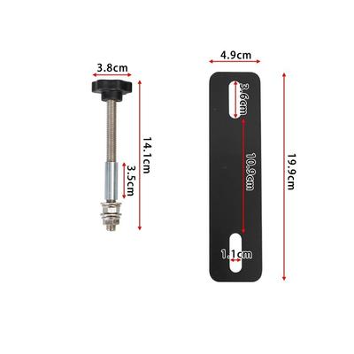 Mounting Pins Kits for Traction Boards Recovery Tracks 4.72"~6.69" Hole Spacing Support Track Bolts Bracket Set