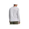 Under Armour Rush Solid Color Logo Print Vintage Long Sleeve T-Shirt Men Tops White 1379282-100