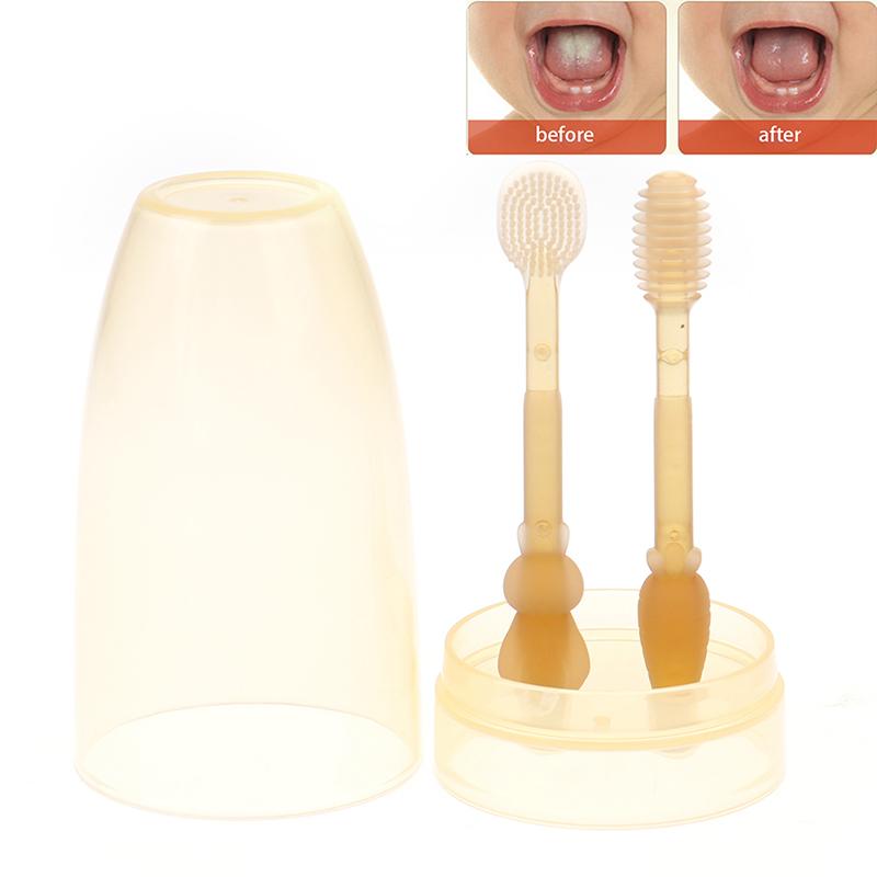 Silicone Infant Breast Toothbrush 0-1.5 Years Old Newborn Baby Tongue Oral Clean