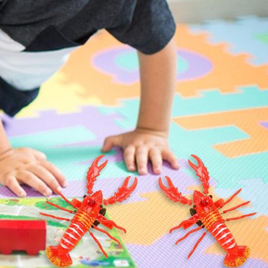 4Pcs Entertainment Smooth Edges Burr-free Simulation Lobster Model Boys Girls Pull Cord Toys