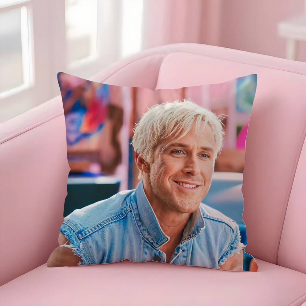 Singer R-Ryan Gosling Pillow Case Sofa Short Plush Double-Sided Hd Printing Room Home Office Gift Cushion Cover