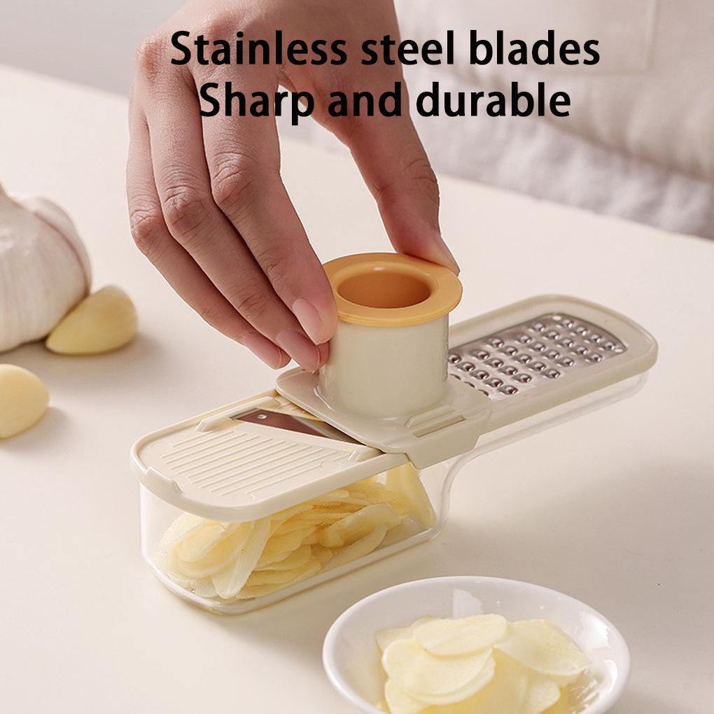 Multiple Functions In One Mini Garlic Slicer Slice Shred And Grind Effortlessly Mini Garlic Slicer Multi-Functional