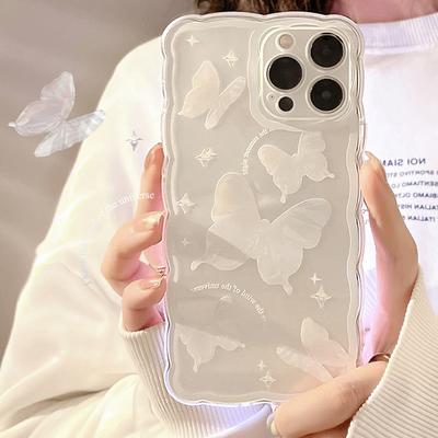 Butterfly for IPhone14pro Max for Apple 15 Mobile Phone Case 11 Transparent 16 Simple Xr Female