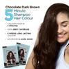 Bblunt 5 Minute Shampoo Hair Color Choco Dark Brown Pack Of 2 With 20 Ml X 10 Sachets For Quick Gray Coverage At