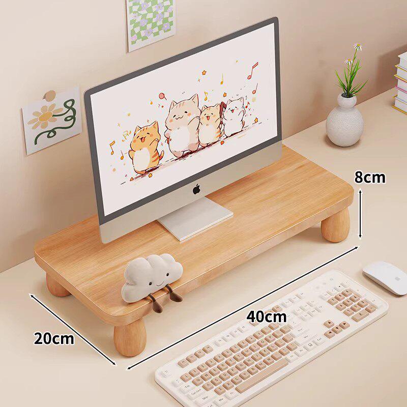 Adjustable Monitor Riser & Keyboard Tray Stand