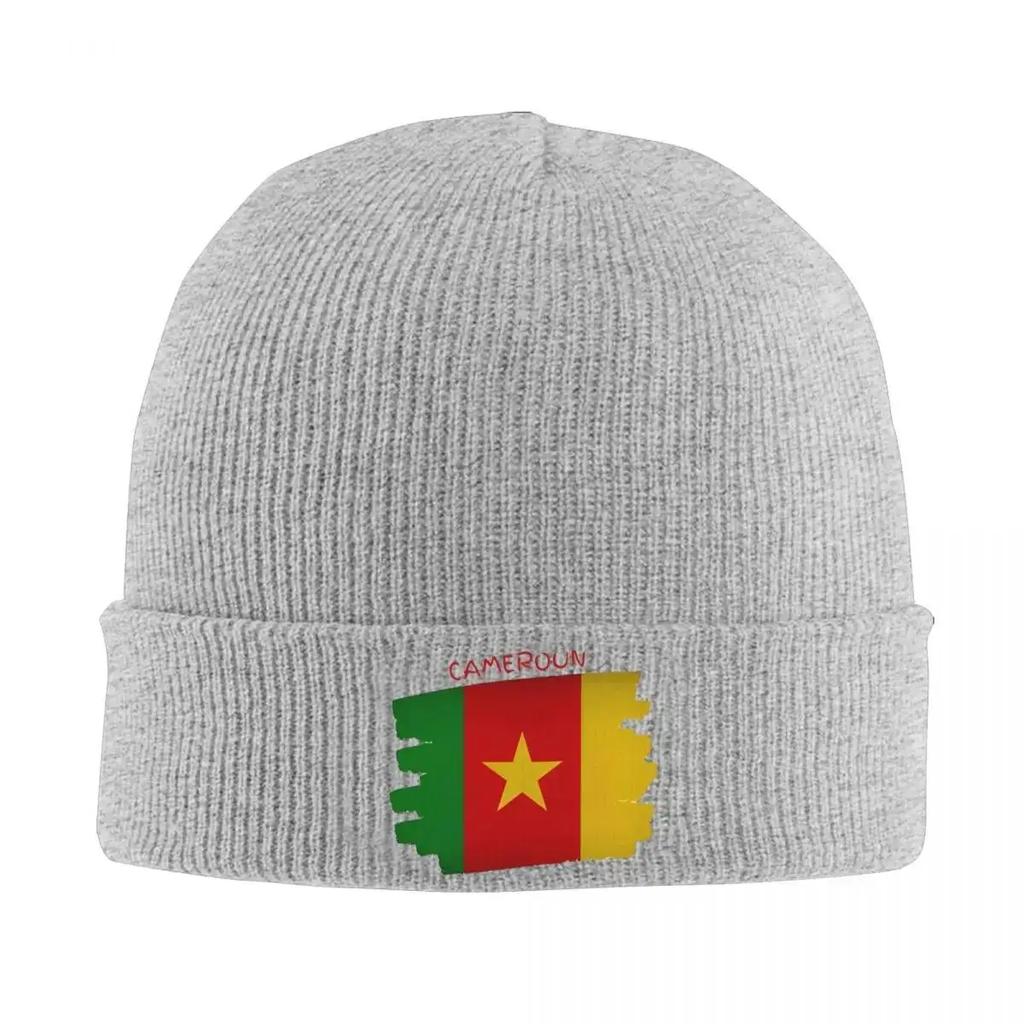 New Cameroon Cameroun Flag Beanie Hats Map Cute Caps Unisex Adult Gym Knitting Hat Autumn Printed Warm Soft Beanie Hat