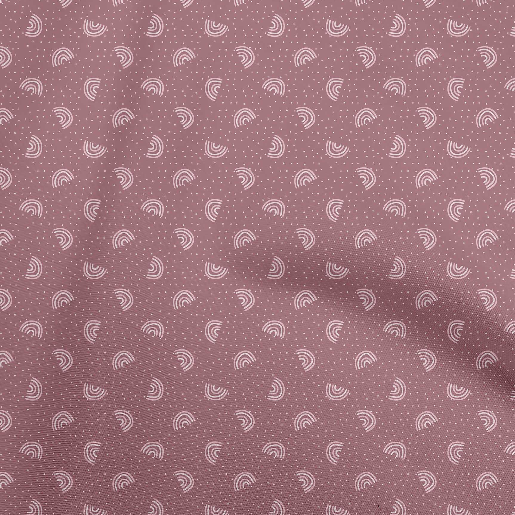 

OneOone Cotton Flex Brown Fabric Abstract Quilting Material Print Швейна тканина у дворі 40 дюймів 42 Inch Wide - Viscose Chiffon рожевий