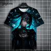 Men T-Shirt Japanese Manga Girl Style Print T-Shirt Fashion Breathable 3D Print
