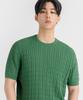 LEMAIN SECOND Oversized Washable Crew Neck Cable Short Sleeve Knit_5 Colors