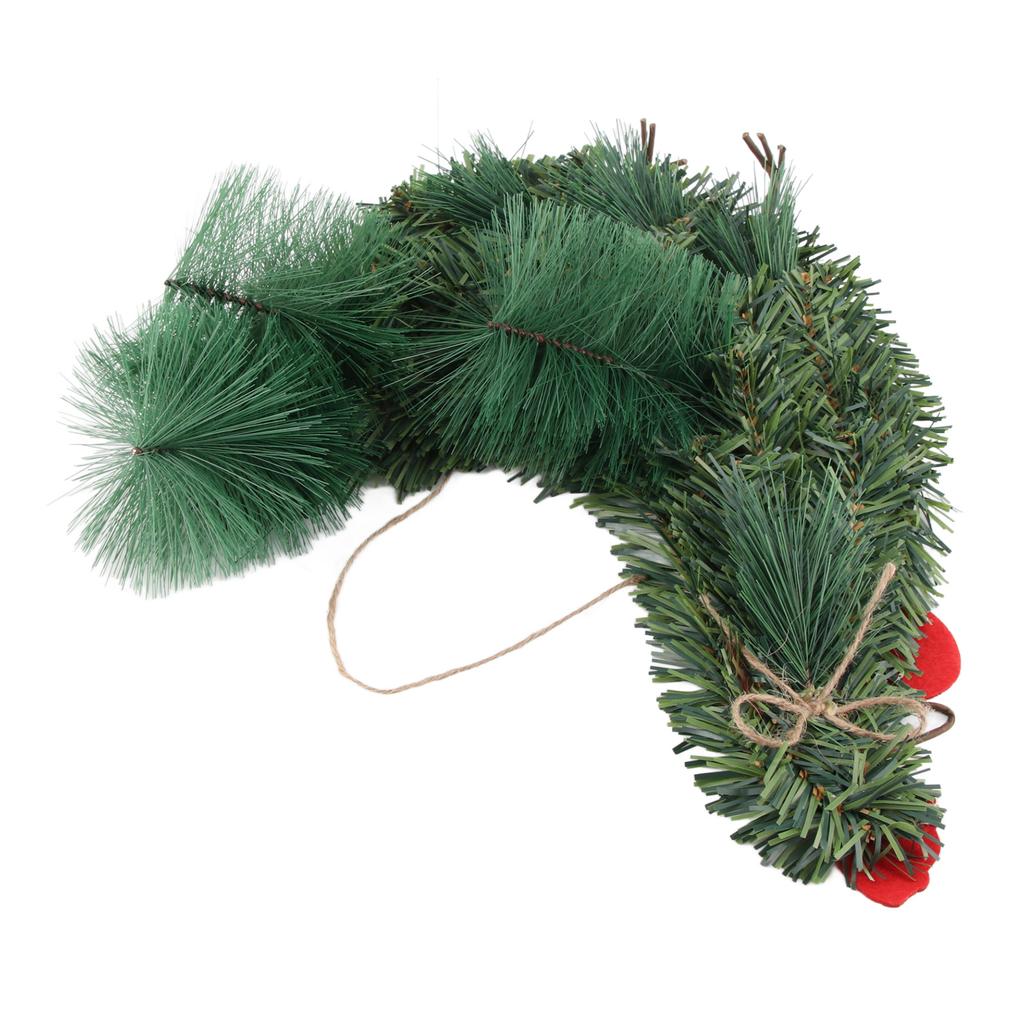 Rooster Chicken Wreath Green ABS Artificial Rooster Shaped Wreath for Holiday Home Decor