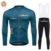 Merida Bike Team 2026 Winter Long Sleeves Cycling Clothing Men's Thermal Fleece Cycling Jersey Set Moutain Road Bike Uniform
