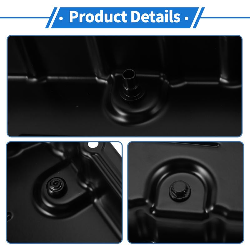 UXCELL No.3510650040 Engine Oil Pan Oil Pan Sump Transmission Oil Pan for Toyota for Lexus GS350 2007-2011 Steel Black