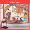 Beautiful Flower City Printed Tapestries For Fashionable Home Decoration And Versatile Use