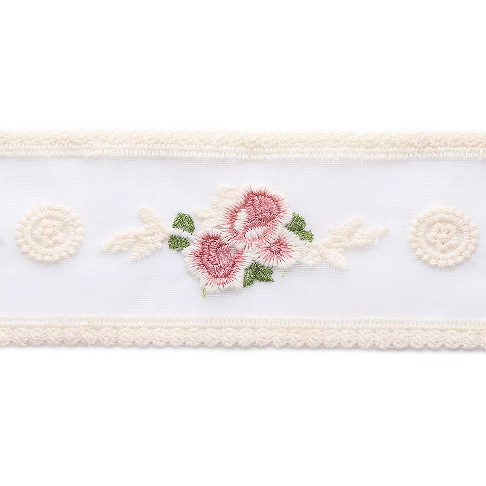 Tulle Performance Water Soluble Flowers Garments Craft White Decoration Accessories DIY Embroidered Lace Ribbon Lace Trims L