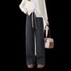 FivePlus Women's Knit Straight Wide-Leg Casual Pants