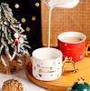Creative Ceramic Christmas Tree Mug with Lid - Ideal Gift for Girls, Couples, or Office Tea Time