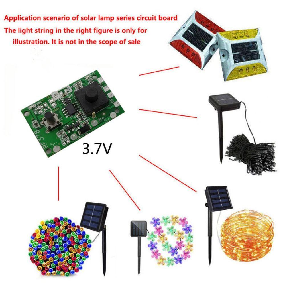 Con Interruttore Lampada Solare Stringa Scheda di Controllo Controller Stringa Solare Luce Borchia Stradale Solare