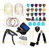A1A2 Guitar Accessories Kits Guitar Picks & Capo & Tuner & Guitar Strings & String Bone Bridge Saddle & Bridge Pins and Nut