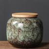 Small Sealed Japanese Ceramic Tea Can for Home Use: Ideal for Tie Guan Yin, Pu'er, and Herbs