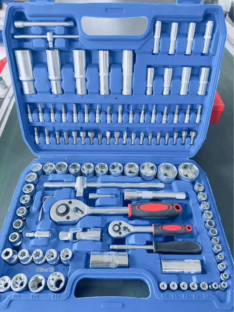 108-Piece Multifunctional Socket Tool Set - Ratchet Wrenches & Repair Kit