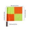 2Pcs Football Training Flags Deluxe Referee Flags Set Football Rugbys Hockey Training Referee Flags Sporting Goods