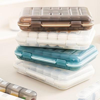 Creative 21 Grids Weekly Pill Box Moisture-Proof Sealed Pill Organizer Large Capacity with Lid Pill Dispenser for Home&Travel