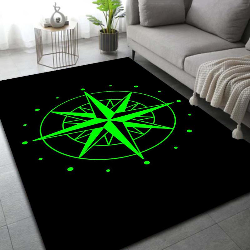 Retro Compass Map World Map Area Rug,Carpet Rug for Living Room Bedroom Sofa Decoration,Kitchen Doormat Non-slip Floor Mat Cool