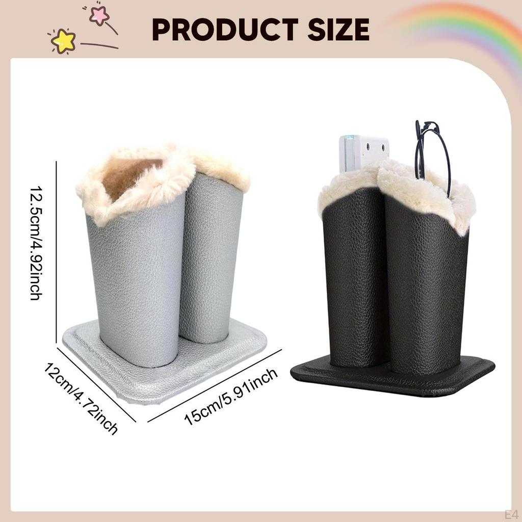 Lined Eyeglasses Holder Glasses Case Double Head Soft Lining Display Stand for Office Home