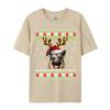 Gerunisex Shepherd Christmas Reindeer Ugly Sweater Xmas Tshirts Vintage T Shirts Faddish Adult Tops Tees
