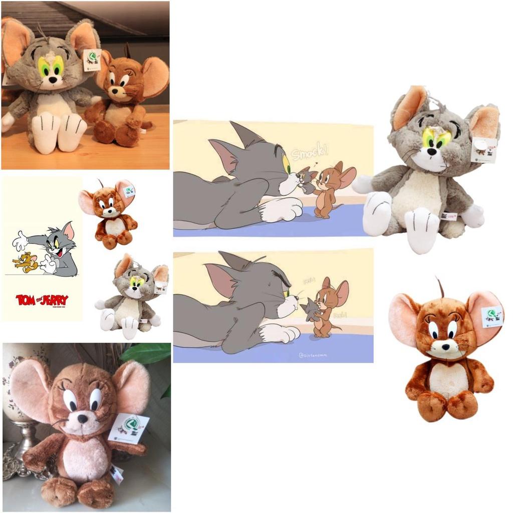 Cute Jerry Plush Toy Cat Mouse Tom Cat Stuffed Animal Kids Gift Rat Year Mascot