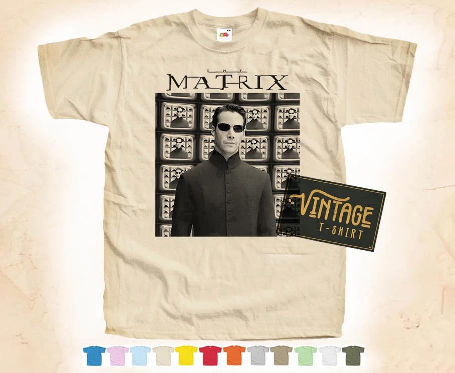 

Black Print MATRIX V8 T-SHIRT Tee Vintage Poster 12 Colors S-5XL S