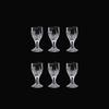 Wine Glass Set of 6 Spirits Cup Luxury Sets Diamond Painting Cocktail Drinking Glass Drinkware Transparent Household Shot Glass